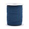 Nylon Braided Cord, Milan Cords Woven Thread for Bracelet Jewelry Making, Marine Blue, 3mm, about 21.87 yards(20m)/roll