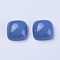Resin Cabochons, Square, Cornflower Blue Color, 14x14x6mm