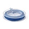 Polyester Metallic Thread, with Fish Thread Inner, Round, Medium Blue, 1mm
