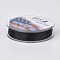 Flat Elastic Crystal String, Elastic Beading Thread, for Stretch Bracelet Making, Black, 0.4mm, about 16.4 yards(15m)/roll