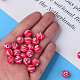 Opaque Striped Acrylic Beads&nbsp;MACR-S373-27D-03-7
