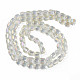 Electroplate Transparent Glass Beads Strands&nbsp;EGLA-N002-32-C04-2