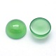 Natural Dyed & Heated Green Onyx Agate Cabochons&nbsp;G-P393-R38-12mm-2