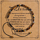 Vintage Beaded Tiger Eye Adjustable Bracelet with Card&nbsp;HM3299-4-1
