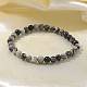 Natural Netstone Bead Stretch Bracelets&nbsp;BJEW-K212-A-021-5