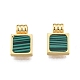 Synthetic Malachite Charms&nbsp;X-KK-A165-13G-3