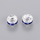 Brass Grade A Rhinestone Spacer Beads&nbsp;RB-A014-Z6mm-05S-2