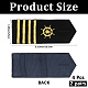 2 Pairs Polyester Captain Epaulette&nbsp;AJEW-CN0007-69-2