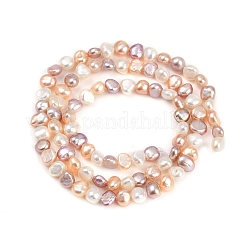 Natural Cultured Freshwater Pearl Beads Strands&nbsp;PEAR-P064-19B-13M