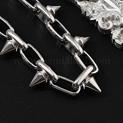 304 Stainless Steel Oval Link Chain Bracelets&nbsp;BJEW-A033-01P