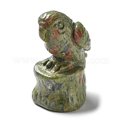 Natural Gemstone Carved Healing Parrot Figurines&nbsp;G-K342-01