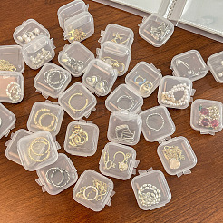 Mini Transparent Plastic Beads Containers&nbsp;X-PW-WG74209-01