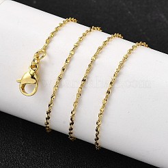 1.5MM Brass Oval Link Chain Necklaces&nbsp;NJEW-M108-17G