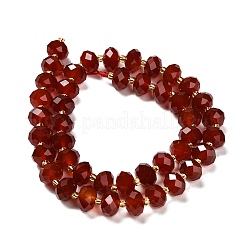 Natural Carnelian Beads Strands&nbsp;G-P573-A65-10x6mm