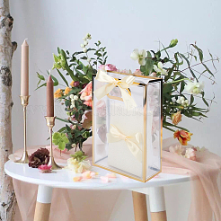 12Pcs Rectangle Plastic Gift Bags&nbsp;ABAG-SP0001-07D