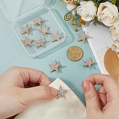 16Pcs Alloy Rhinestone Buttons&nbsp;BUTT-FH0001-031A