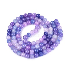 Baking Paint Crackle Glass Beads Strands&nbsp;X-GLAA-Q106-03A-05