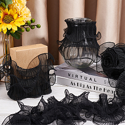 3 Layers Ruffled Polyester Ribbon&nbsp;OCOR-WH0047-65