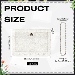 Rectangle Plastic ID Pouch&nbsp;HJEW-WH0036-168B