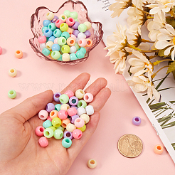 400Pcs Opaque Acrylic European Beads&nbsp;SACR-SP0001-01