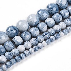 Baking Paint Glass Beads Strands&nbsp;DGLA-N003-8mm-C07