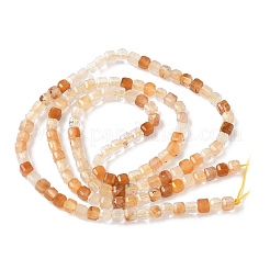 Natural Yellow Rabbit Fur Rutilated Quartz Beads Strands&nbsp;G-L622-A01-3x3mm