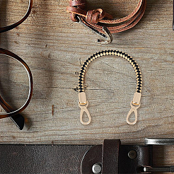 CutHollow 2Pcs Braided Round PU Leather Bag Straps Bag Handles&nbsp;FIND-CL0001-02C