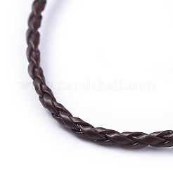 Trendy Braided Imitation Leather Necklace Making&nbsp;LS-X-NJEW-S105-002