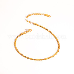 304 Stainless Steel Box Chain Necklaces & Bracelets & Anklets Sets for Unisex&nbsp;SO5210-1