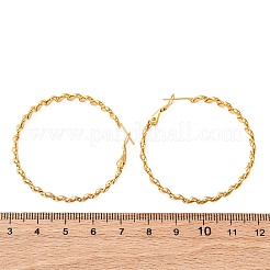 304 Stainless Steel Hoop Earrings&nbsp;EJEW-S250-04A-G