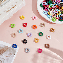 100Pcs Baking Paint Opaque Acrylic Beads&nbsp;OACR-ME0001-29