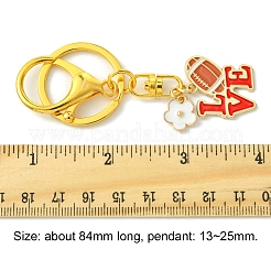 Alloy Enamel Pendants Keychain&nbsp;KEYC-FS00025-1