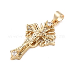 Brass Micro Pave Cubic Zirconia Pendants&nbsp;KK-A212-05A-G