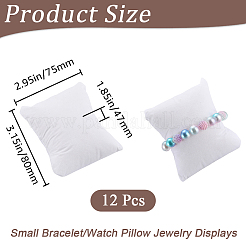 12Pcs Lint Bracelet/Watch Pillow Jewelry Displays&nbsp;BDIS-BBC0001-06A