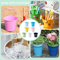 7Pcs 7 Colors Iron Pen Holder&nbsp;OFST-PH0001-08