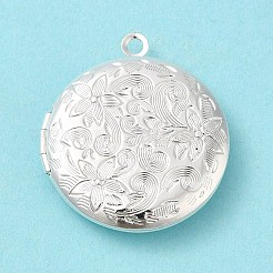 Rack Plating Brass Locket Pendants&nbsp;KK-K277-06S