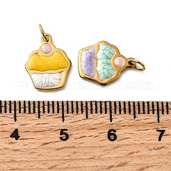304 Stainless Steel Enamel Pendants&nbsp;STAS-B097-23G