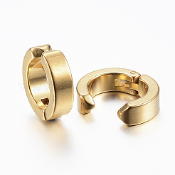 Ion Plating(IP) 304 Stainless Steel Clip-on Earrings&nbsp;X-EJEW-H351-18G