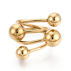 Adjustable 304 Stainless Steel Cuff Rings&nbsp;STAS-T066-80G