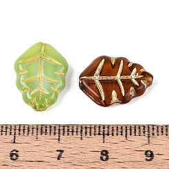 Leaf Glass Beads&nbsp;GLAA-T025-51M