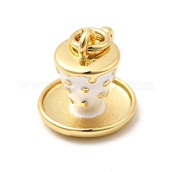 Brass Enamel Charms&nbsp;KK-A268-11G-03