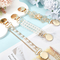 3Pcs 3 Styles Alloy Cardigan Clips&nbsp;FIND-GF0008-21