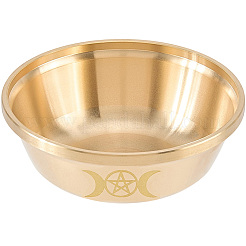 Brass Offering Bowl for Altar Meditation&nbsp;AJEW-WH20816-262B