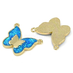 Rack Plating Brass Connector Charms&nbsp;KK-U032-19G