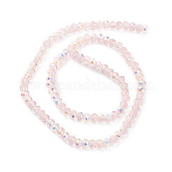 Electroplate Transparent Glass Beads Strands&nbsp;EGLA-K015-01A
