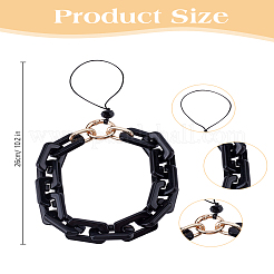 1Pc Alloy & Acrylic Mobile Straps&nbsp;HJEW-LP0001-48B