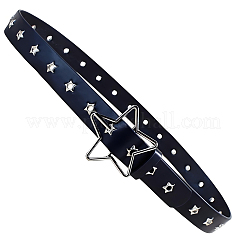 PU Leather Chain Belts with Alloy Star Clasps&nbsp;DIY-WH20007-285A