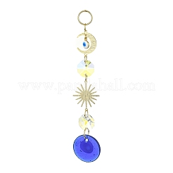 Handmade Lampwork Evil Eye Pendant Decorations&nbsp;HJEW-JM01099