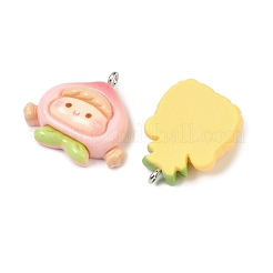Fruits Theme Opaque Resin Pendants&nbsp;RESI-Z047-02P