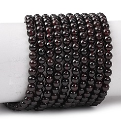 Natural Garnet Beads Strands&nbsp;G-J376-37-4mm